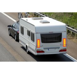 Plaque réfléchissante arrière de remorques, 565 x 195 mm