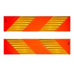 Plaque réfléchissante arrière de tracteurs, 565 x 130 mm