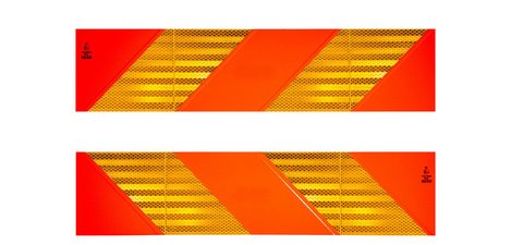 Hintere reflektierende Platte für Traktoren, 565 x 130 mm