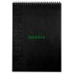 Bloc reliure intégrale GREENPAD, A4+, quadrillé, noir