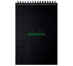 Greenpad bloc à reliure intégrale recyclé et recyclable en carte souple 350 g/m2 - A5+ 16x21 cm 80 feuillets 5/5 - Papier Clairefontaine recyclé 90 g/m2 - Noir - New - Noir