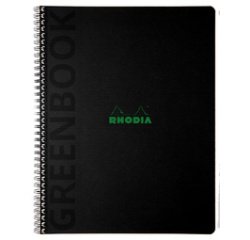 Spiraalschrift GREENPAD, A4+, geruit, zwart