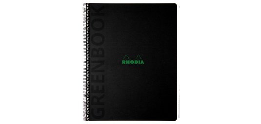 Spiral Notebook GREENPAD, A4+, squared, black