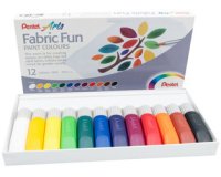 Kunst Schilderen Stof Fabric Fun Verf Kleuren - set van 12