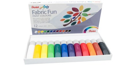 Arts Peinture tissu Fabric Fun Paint Colours set de 12