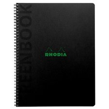 Greenbook, gerecycled en recyclebaar schrift met kartonnen hardcover omslag van 715 g/m2 - A5+ 16x21 cm, 80 blad geruit 5/5, met 6-gaats per