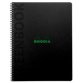 Cahier à spirale GREENPAD, A5+, quadrillé, noir