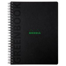 Greenbook, gerecycled en recyclebaar schrift met kartonnen hardcover omslag van 715 g/m2 - A4+ 22,5x29,7 cm, 80 blad gelijnd, met 4-gaats pe