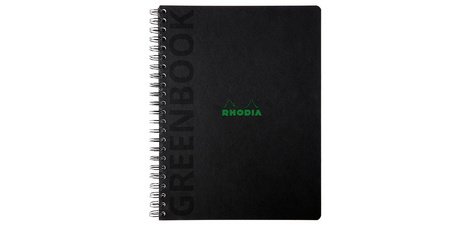 Spiral Notebook GREENPAD, A4+, squared, black