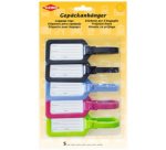 Porte-étiquette de bagage, set de 5, assorti