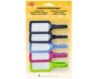 Porte-étiquette de bagage, set de 5, assorti