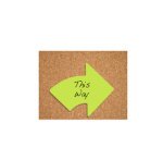 Bloc-note adhésif 'Flèche', 70 x 70 mm, uni