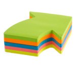 Bloc-note adhésif 'Flèche', 70 x 70 mm, uni