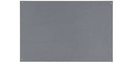 Tableau en feutre sans cadre, 1.200 x 900 mm, gris