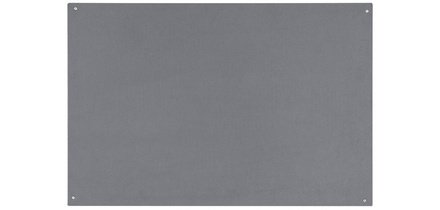 Tableau en feutre sans cadre, 1.200 x 900 mm, gris