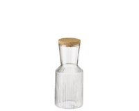 Carafe en verre LINES, 0,5 litre, transparent
