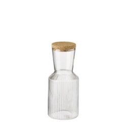 Carafe en verre LINES, 0,5 litre, transparent