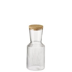 Carafe en verre LINES, 1,0 litre, transparent