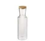 Carafe en verre LINES, 1,0 litre, transparent