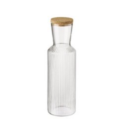 Kan LINES, glazen karaf, 1,0 liter, transparant.
