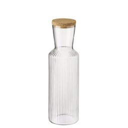 Carafe en verre LINES, 1,0 litre, transparent