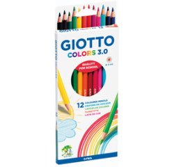 En_lapices de colores giotto colors 3.0 mina 3 mm caja de 12 colores surtidos