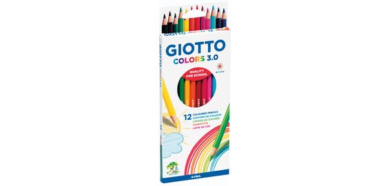 Crayon de couleur COLOR 3.0, étui carton de 12