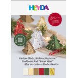 Bloc de cartons 'Étoiles de Noël', A4, 12 feuilles