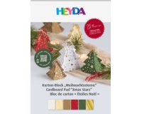 Bloc de cartons 'Étoiles de Noël', A4, 12 feuilles