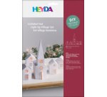 Kit village illuminé Maisons & église carton, 5 pièces