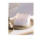 Kit village illuminé Leporello, carton, 130 mm, blanc