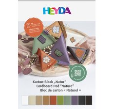 Bloc de cartons 'Naturel', A4, 20 feuilles