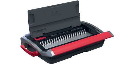 Perforelieuse CombBind CB15, noir/rouge/argent