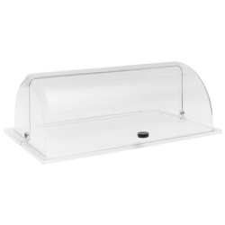 Cloche basculante pour contenant GN 1/1, transparent