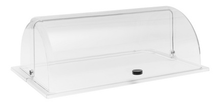Cloche basculante pour contenant GN 1/1, transparent