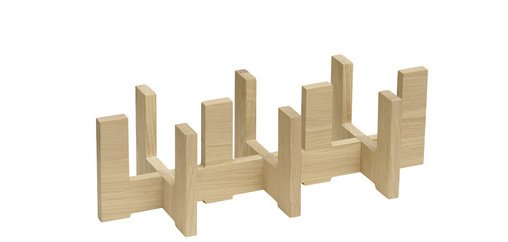 Support pour carafes VALO, 3 logements, en chêne