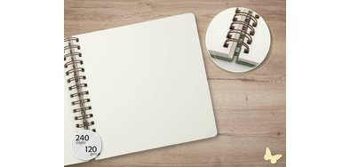 Spiral Notebook Pretty Inspire Square 'Wild Herbs'
