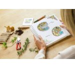 Spiral Notebook Pretty Inspire Square 'Wild Herbs'