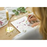 Carnet à spirale Jolie Inspire Square 'Golden Rain'