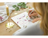 Carnet à spirale Jolie Inspire Square 'Golden Rain'