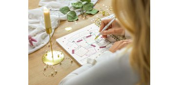 Carnet à spirale Jolie Inspire Square 'Golden Rain'