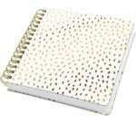 Carnet à spirale Jolie Inspire Square 'Golden Rain'