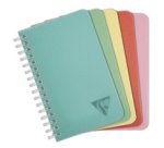 Carnet reliure intégrale Linicolor ESSENCE 9,5x14 cm 100 pages petits carreaux couverture plastique polypropyène rainuré - Assortis