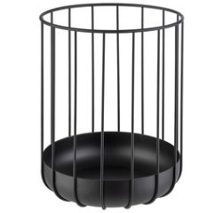 Corbeille à pain & à fruits URBAN, rond, 225 mm, noir