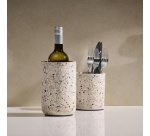 Rafraîchisseur de bouteille TERRAZZO, béton, beige
