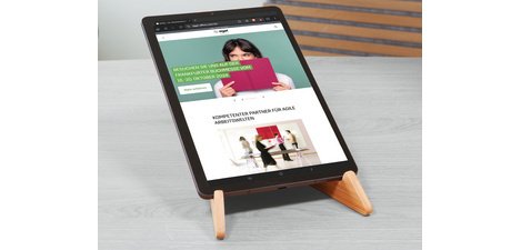 Support pour laptop et tablette Eyestyle, en bambou