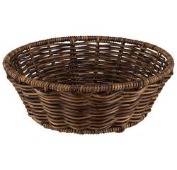Corbeille à pain COVE, rond, diamètre: 200 mm, marron