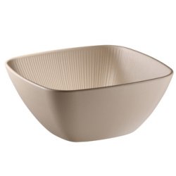 Kom NERO, vierkant, 195 x 195 mm, zand