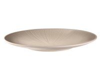 Assiette plate NERO, diamètre: 330 mm, sable