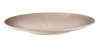 Assiette plate NERO, diamètre: 330 mm, sable
